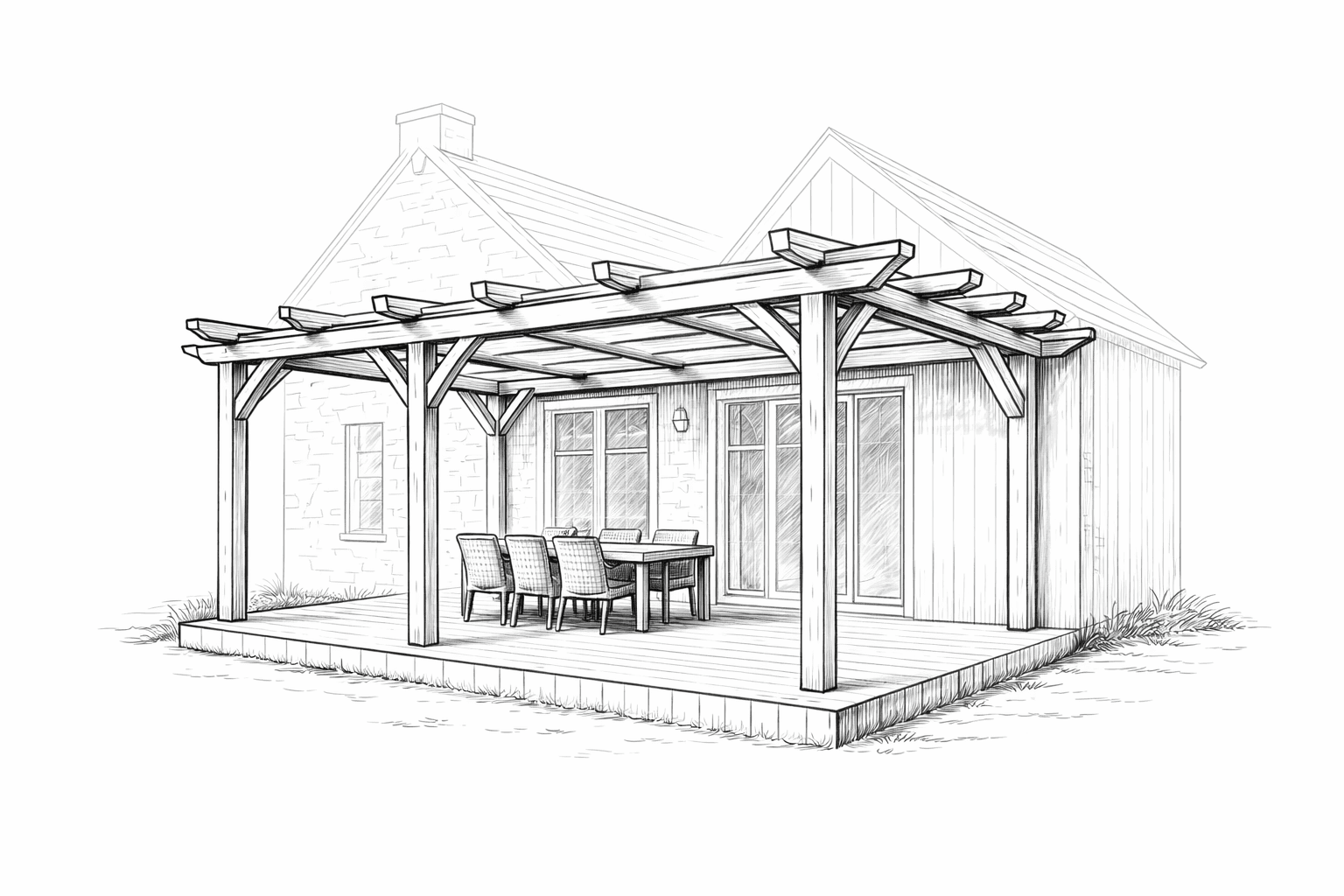 Aménagement extérieur sur mesure par Mokuton Menuiserie en Savoie